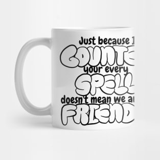 Counter Spell Friends | MTG Counterspell T Shirt Black Outline Mug